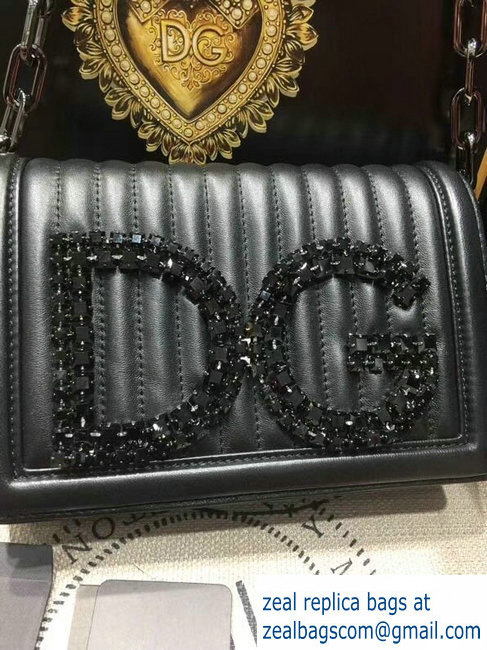 Dolce  &  Gabbana DG Girls Shoulder Bag In Quilted Nappa Leather Black 2018